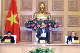 Thủ tướng Nguyễn Xuân Phúc, Trưởng Tiểu ban Kinh tế-Xã hội phát biểu. (Ảnh: Thống Nhất/TTXVN) 