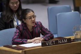 Đại sứ Nguyễn Phương Nga, Trưởng Phái đoàn đại diện thường trực Việt Nam tại Liên hợp quốc. (Ảnh: Nguyễn Hữu Hoàng/TTXVN) 