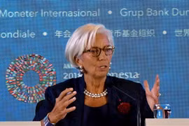 Tổng Giám đốc IMF Christine Lagarde. (Nguồn: AFP/TTXVN) 