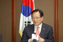 Ông Chung Ui-hwa, Chủ tịch Quốc hội Hàn Quốc. (Ảnh: Vũ Toàn-Phạm Duy/Vietnam+)