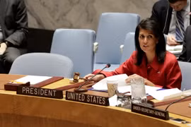 Đại sứ Mỹ tại Liên hợp quốc Nikki Haley. (Nguồn: EPA/TTXVN)