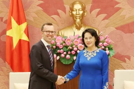 Chủ tịch Quốc hội Nguyễn Thi Kim Ngân tiếp Đại sứ Newzealand Haike Manning đến chào xã giao. (Ảnh: Trọng Đức/TTXVN)