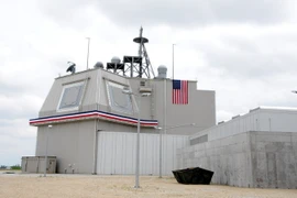 Hệ thống lá chắn tên lửa AEGIS Ashore của Mỹ tại căn cứ Deveselu, Tây Nam Bucharest, Romania ngày 12/5. (Nguồn: THX/TTXVN)