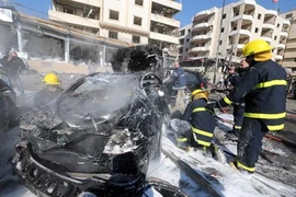 Hiện trường vụ đánh bom. (Nguồn: dailystar.com.lb)