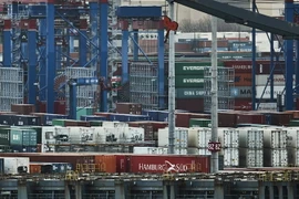 Cảng hàng hóa ở Hamburg, Đức. (Nguồn: EPA/TTXVN)