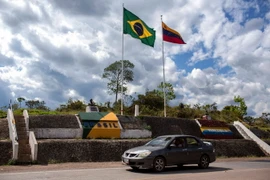 Khu vực biên giới Brazil-Venezuela ở Pacaraima, bang Roraima, Brazil. (Nguồn: AFP/TTXVN)