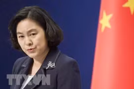 Người phát ngôn Bộ Ngoại giao Trung Quốc Hoa Xuân Oánh. (Nguồn: Kyodo/TTXVN) 