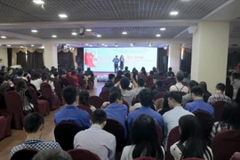 Quang cảnh buổi míttinh. (Ảnh: Quang Vinh/Vietnam+)