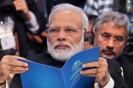 Thủ tướng Ấn Độ Narendra Modi tại hội nghị SCO ở thủ đô Astana, Kazakhstan ngày 9/6. (Nguồn: AFP/TTXVN)