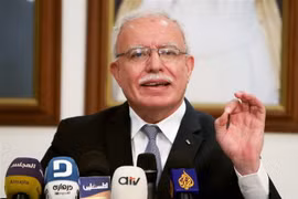 Ngoại trưởng Palestine Riyad al-Malki. (Nguồn: AFP/TTXVN) 