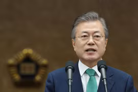 Tổng thống Hàn Quốc Moon Jae-in. (Nguồn: Yonhap/TTXVN) 