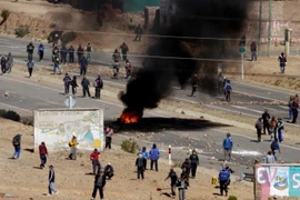 Một cuộc biểu tình của các thợ mỏ Bolivia. (Nguồn: Reuters)