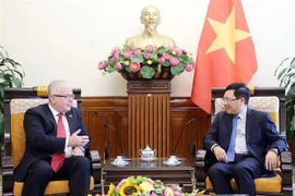 Quang cảnh buổi tiếp. (Ảnh: Lâm Khánh/TTXVN) 