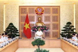 Thủ tướng Nguyễn Xuân Phúc phát biểu tại buổi làm việc. (Ảnh: Thống Nhất/TTXVN)
