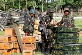 Binh sỹ Philippines. (Nguồn: AFP/TTXVN)
