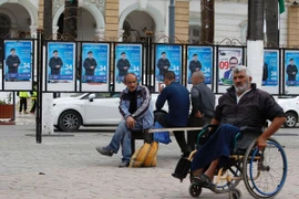 Một địa điểm bỏ phiếu ở Algeria. (Nguồn: AP)