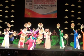 Một tiết mục tại chương trình. (Ảnh: Duy Trinh/Vietnam+)