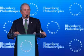 Cựu Thị trưởng New York, tỷ phú Michael Bloomberg. (Nguồn: AFP/TTXVN) 