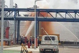 Vụ việc xảy ra tại công ty hóa dầu Hanwha Total Petrochemical tại Seosan, cách thủ đô Seoul 150km về phía Nam. (Nguồn: Yonhap) 