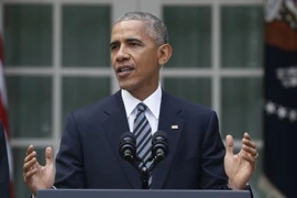 Tổng thống Mỹ Barack Obama tại thủ đô Washington, Mỹ ngày 9/11. (Nguồn: AP/TTXVN)
