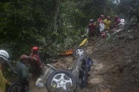 Hiện trường vụ lở đất. (Nguồn: hepburnadvocate.com.au) 