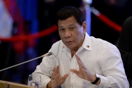 Tổng thống Philippines Rodrigo Duterte. (Nguồn: AFP/TTXVN)