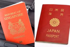 Hộ chiếu Singapore và Nhật Bản. (Nguồn: straitstimes.com) 