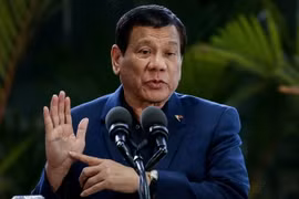 Tổng thống Philippines Rodrigo Duterte. (Nguồn: THX/TTXVN)