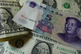 Đồng nhân dân tệ và đồng USD. (Nguồn: AFP/TTXVN)