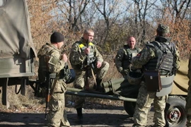 Binh sỹ Ukraine. (Nguồn: AFP/TTXVN)