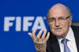 Ông Sepp Blatter trong một cuộc họp báo ở Zurich, Thụy Sĩ ngày 20/7/2015. (Nguồn: AFP/TTXVN)