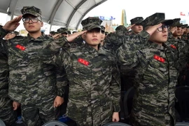 Binh sỹ Hàn Quốc. (Nguồn: AFP/TTXVN)