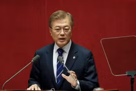 Tổng thống Hàn Quốc Moon Jae-in. (Nguồn: EPA/TTXVN)