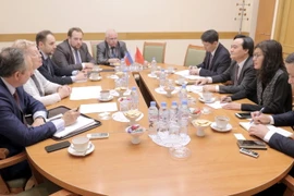 Quang cảnh buổi làm việc. (Ảnh: Quang Vinh/Vietnam+)