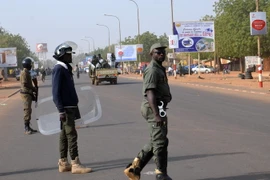 Cảnh sát Niger tuần tra tại Niamey. (Nguồn: AFP/TTXVN)