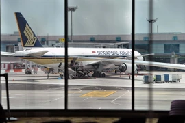 Máy bay của hãng hàng không Singapore Airlines. (Nguồn: AFP/TTXVN)