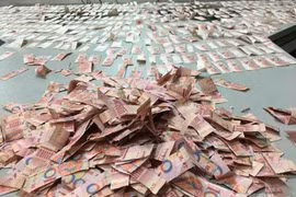 Cụ ông phát bệnh tâm thần, xé vụn gần 170 triệu đồng