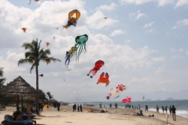 Bãi biển Cửa Đại. (Ảnh: Trần Lê Lâm/TTXVN)