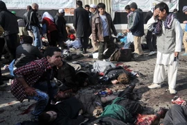 Hiện trường một vụ đánh bom ở Kabul. (Nguồn: AFP/TTXVN)