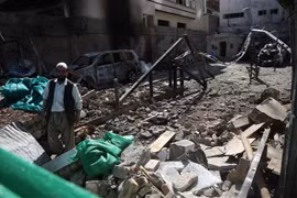 Hiện trường một vụ đánh bom ở Kabul,Afghanistan. (Nguồn: TTXVN) 