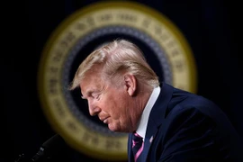 Tổng thống Mỹ Donald Trump phát biểu tại Nhà Trắng ngày 12/12/2019. (Nguồn: AFP/TTXVN) 