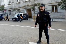 Cảnh sát Tây Ban Nha. (Nguồn: AFP/TTXVN)