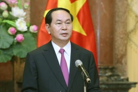Chủ tịch nước Trần Đại Quang. (Ảnh: Nhan Sáng/TTXVN)