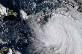 Bão Maria mạnh lên thành bão cấp 5. (Nguồn: AP)