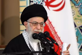Đại giáo chủ Ali Khamenei tại một sự kiện ở Mashhad, Iran ngày 21/3. (Nguồn: EPA/TTXVN)