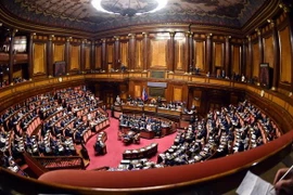Toàn cảnh một phiên họp Quốc hội Italy ở Rome. (Nguồn: AFP/TTXVN) 