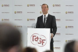 Thủ tướng Nga Dmitry Medvedev. (Nguồn: AFP/TTXVN)