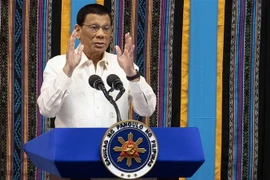 Tổng thống Philippines Rodrigo Duterte. (Nguồn: AFP/TTXVN) 