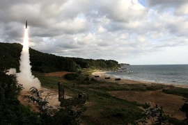 Tên lửa đạn đạo Hyunmoo-2 của Hàn Quốc. (Nguồn: AFP/TTXVN)