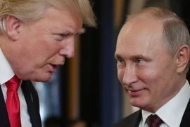 Tổng thống Mỹ Donald Trump (trái) và người đồng cấp Nga Vladimir Putin. (Nguồn: AFP/Getty Images)